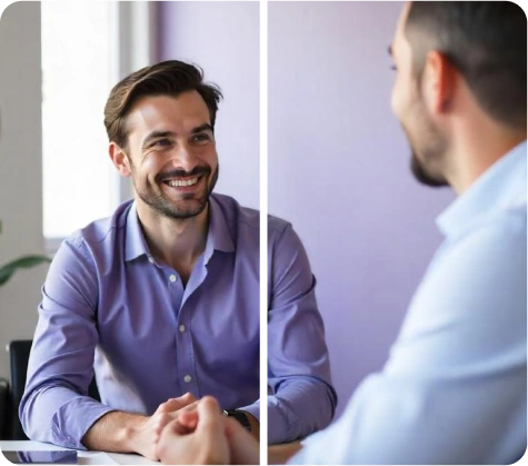 Contadores conversando sobre revenda GestãoClick.