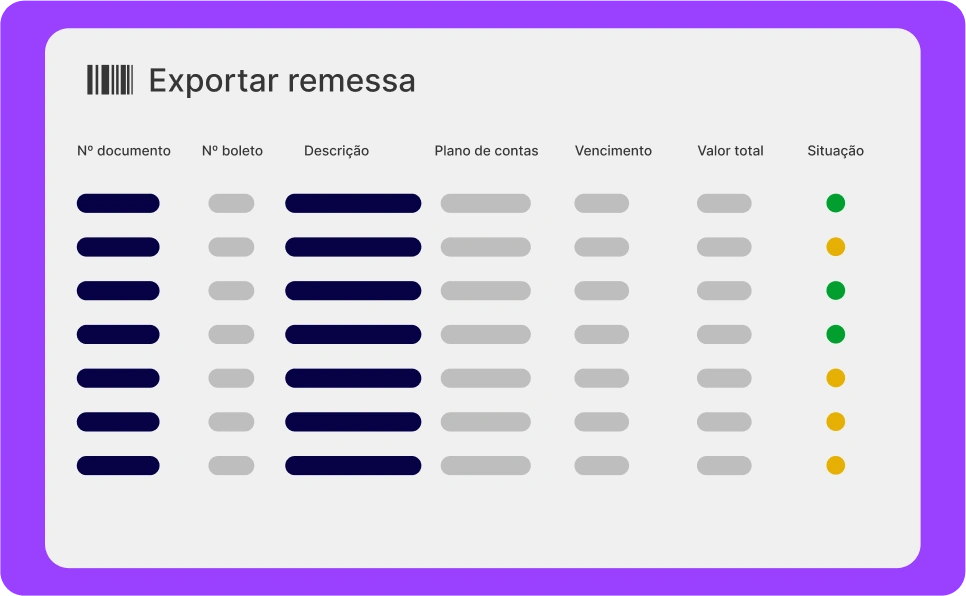 Ilustração de exemplo da tela de emissão de boletos do sistema para revendedores.